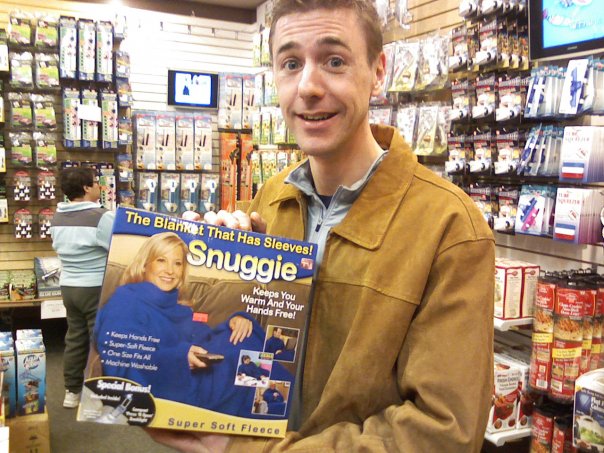 Snuggie in a Box -> Keeps You Warm and Your Hands Free!